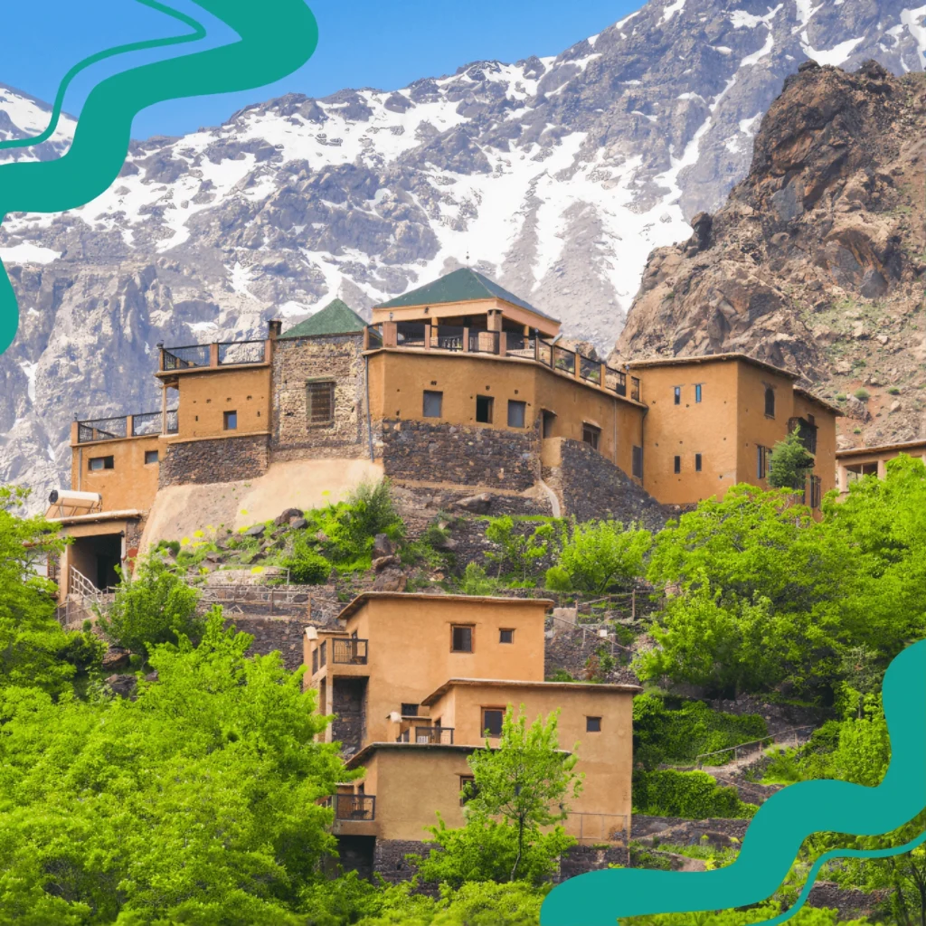 Panoramic view of the Atlas Mountains in Morocco